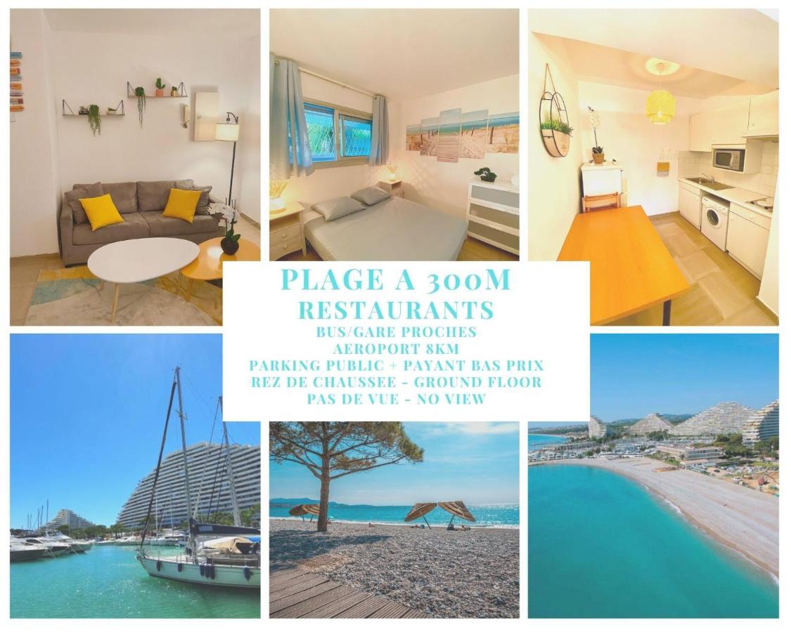Superbe Appartement A 300M De La Plage, Rdc - Fame Marina Baie Des Anges Villeneuve-Loubet Exteriér fotografie